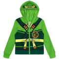 LEGO Ninjago Green Ninja Boys' Cosplay Fleece Zip-Up Hoodie Lloyd
