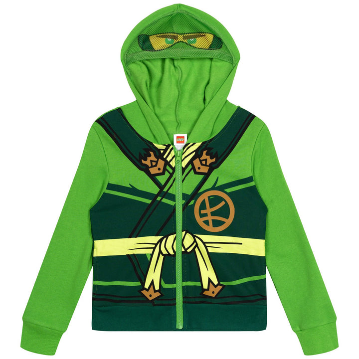 LEGO Ninjago Green Ninja Boys' Cosplay Fleece Zip-Up Hoodie Lloyd
