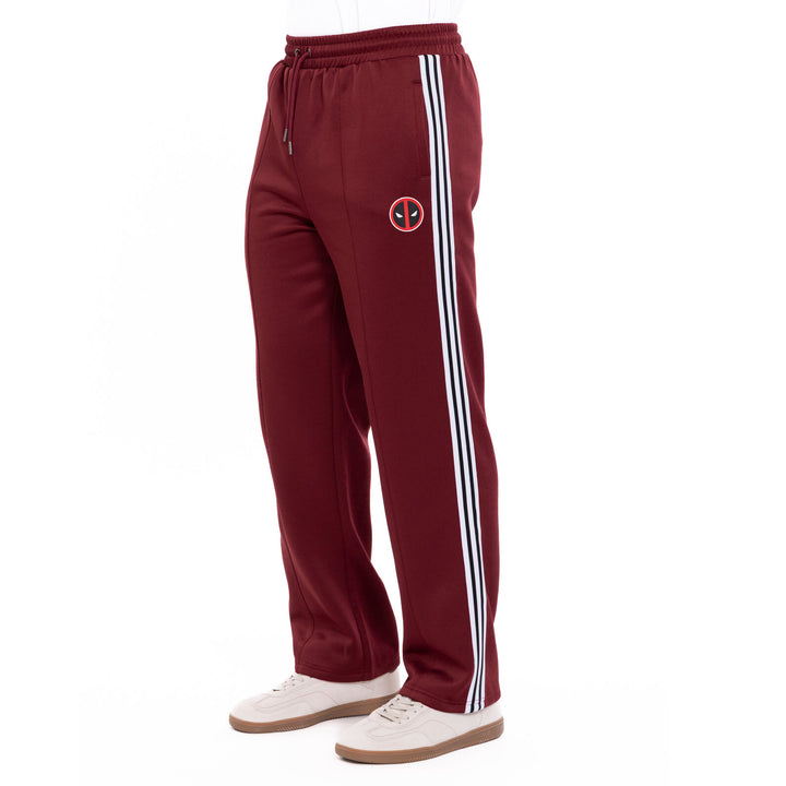 Marvel Deadpool & Wolverine Men's Athletic Track Pants Dark Red