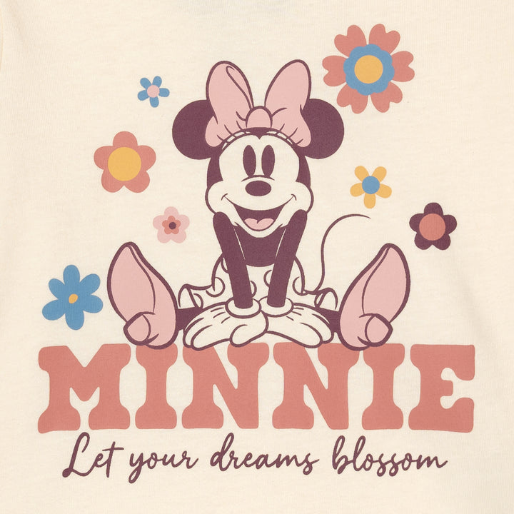 Minnie Mouse Girls' 2-Piece Long Sleeve Tee and Skirt Set Pink
