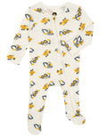 John Deere Baby Boys' Zip-Up Footed Sleep N Play Tusk Construction