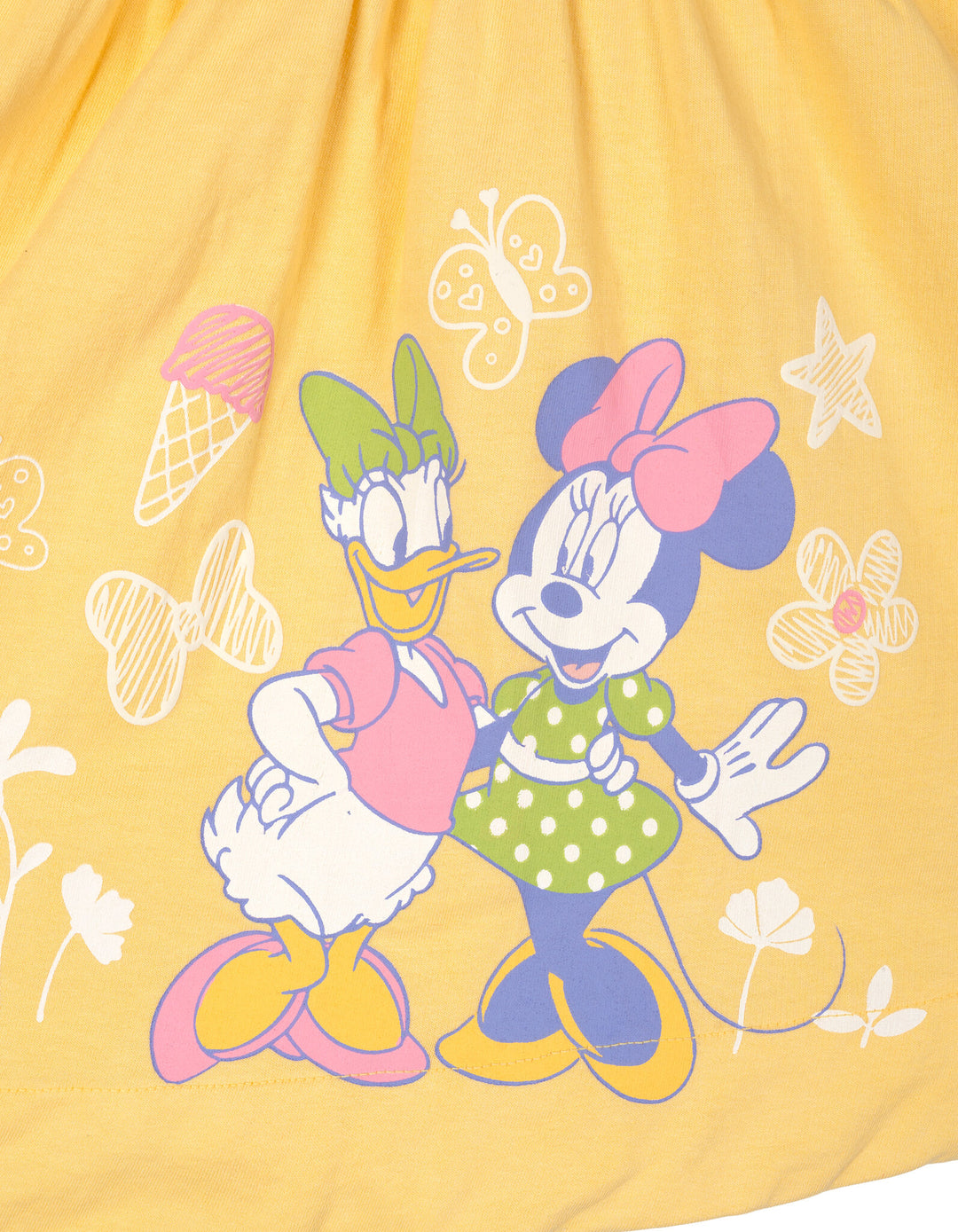 Minnie Mouse Girls' Short Sleeve Skater Dress Daisy Ombre
