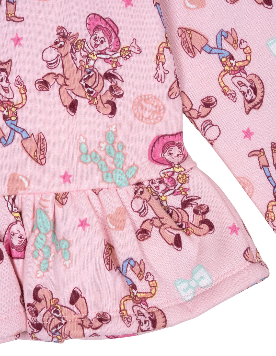 Disney Toy Story Girls' Fleece Sweatshirt and Pants Set Pink