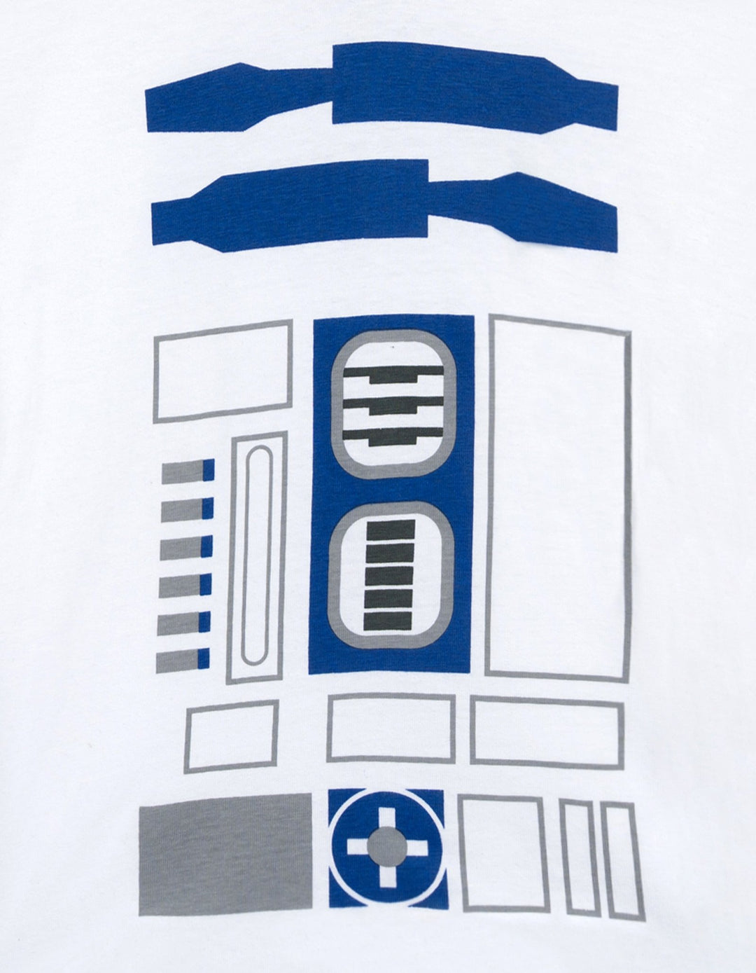 Star Wars Boys' Cosplay Hooded T-Shirt R2D2 White Blue