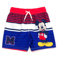 Disney Mickey Mouse Boys' Swimwear Swim Trunks Red Navy Blue