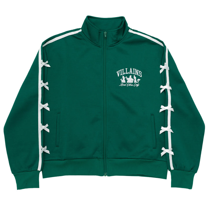 Disney Villains Women's Athletic Zip-Up Track Jacket Green