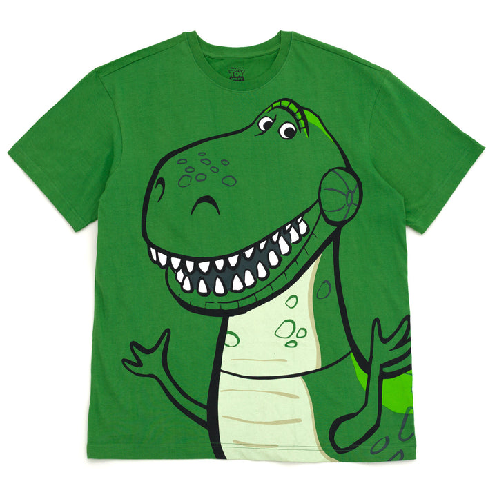 Disney Toy Story Rex Men's Cosplay Short Sleeve T-Shirt Kelly Green
