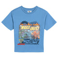 Monster Jam Transformers Boys' 3D Novelty Short Sleeve T-Shirt Slate Blue