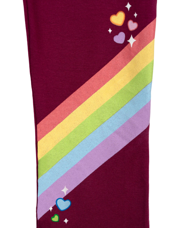 Care Bears Girls' 2-Piece Hoodie and Leggings Set Pink Plum