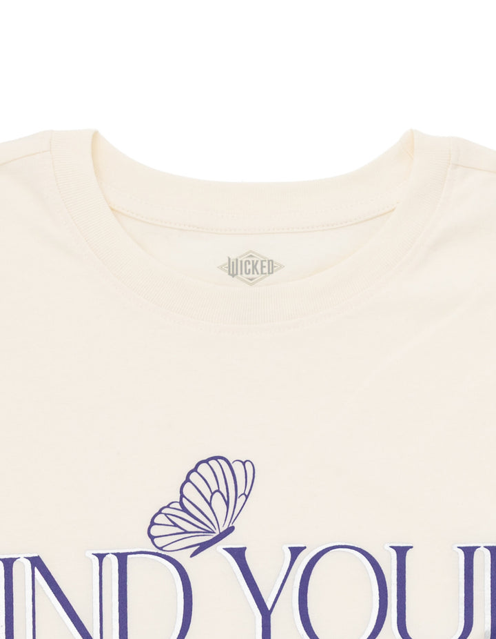 Wicked Women's Cropped Drop Shoulder T-Shirt Vanilla Ice