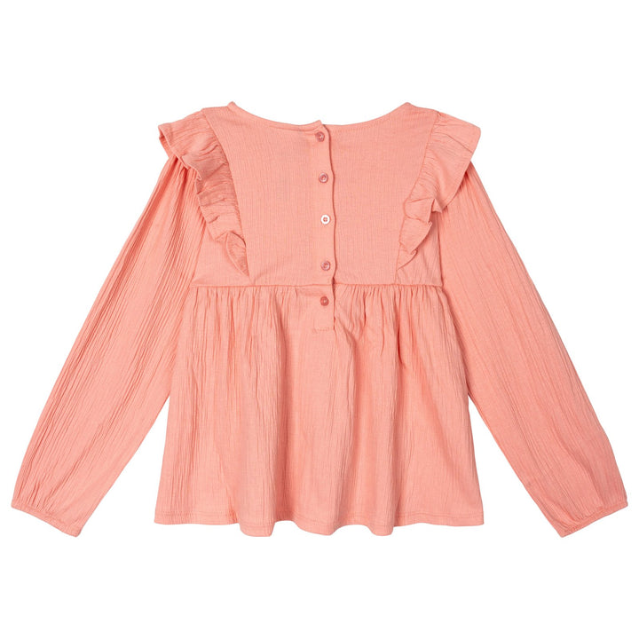 Disney Winnie the Pooh Girls' 2-Piece Top and Denim Pants Set Pink Piglet
