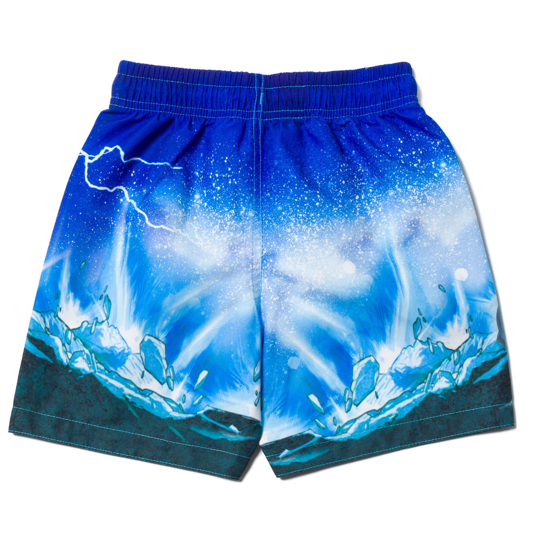 Marvel Avengers Boys' Quick-Dry Swim Trunks with Mesh Liner Royal Blue