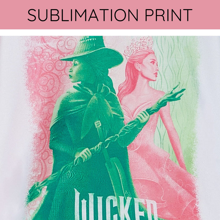 Wicked Girls' Cropped Swimwear Rash Guard and Bikini Set Pink Green