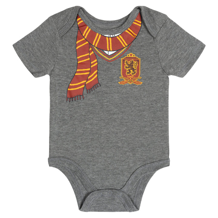 Harry Potter Baby Cosplay Bodysuit and Hat Set Grey