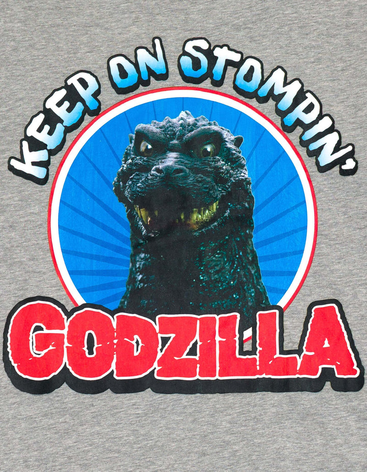 Godzilla Adult Men or Women Short Sleeve T-Shirt Medium Heather Grey