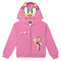 SEGA Sonic the Hedgehog Amy Rose Girls' Fleece Cosplay Zip-Up Hoodie Pink