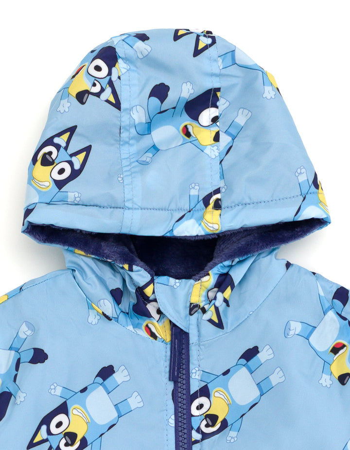 Bluey Hooded Rain Jacket Sky Blue