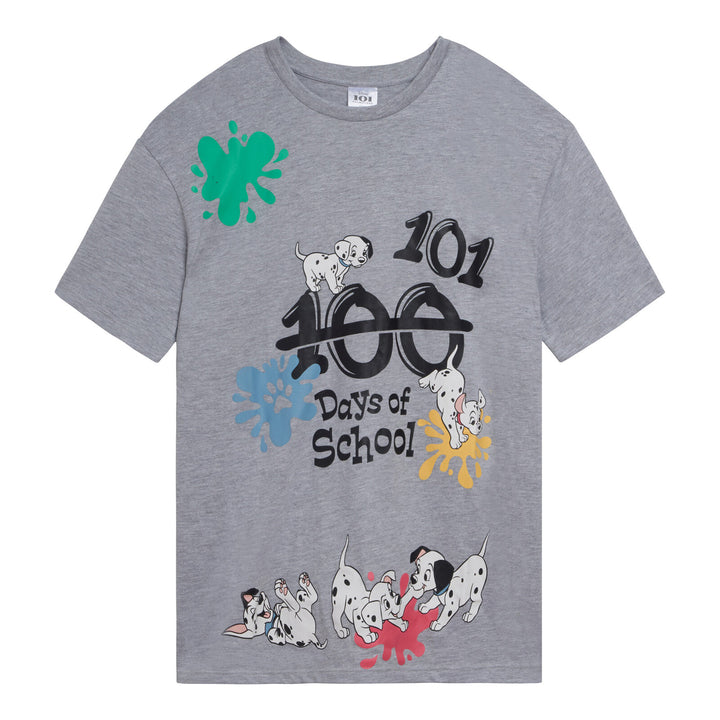 101 Dalmatians Men's Short Sleeve T-Shirt Dalmatian Light Gray