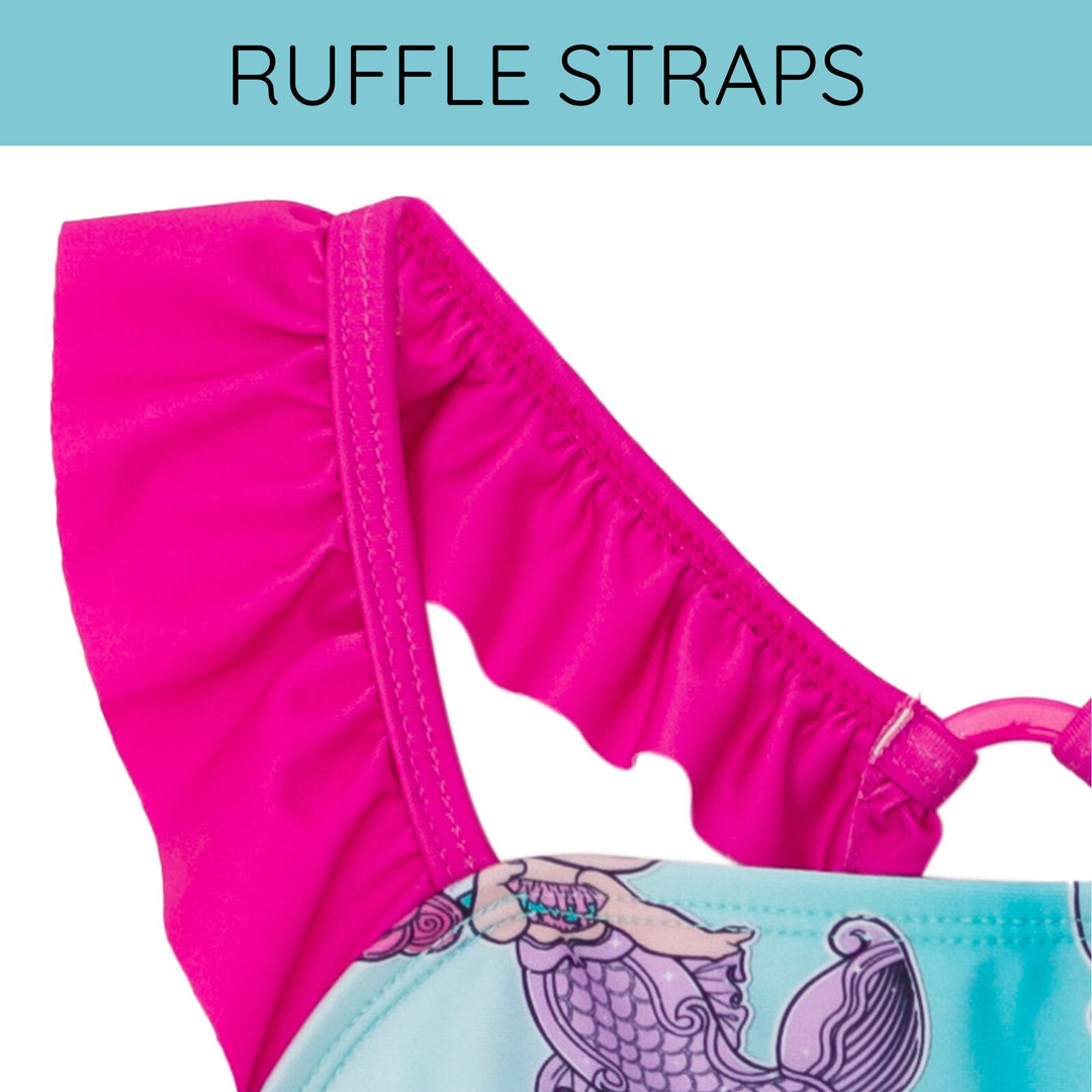 L.O.L. Surprise! Girls' One Piece Swimwear Aqua Ombre