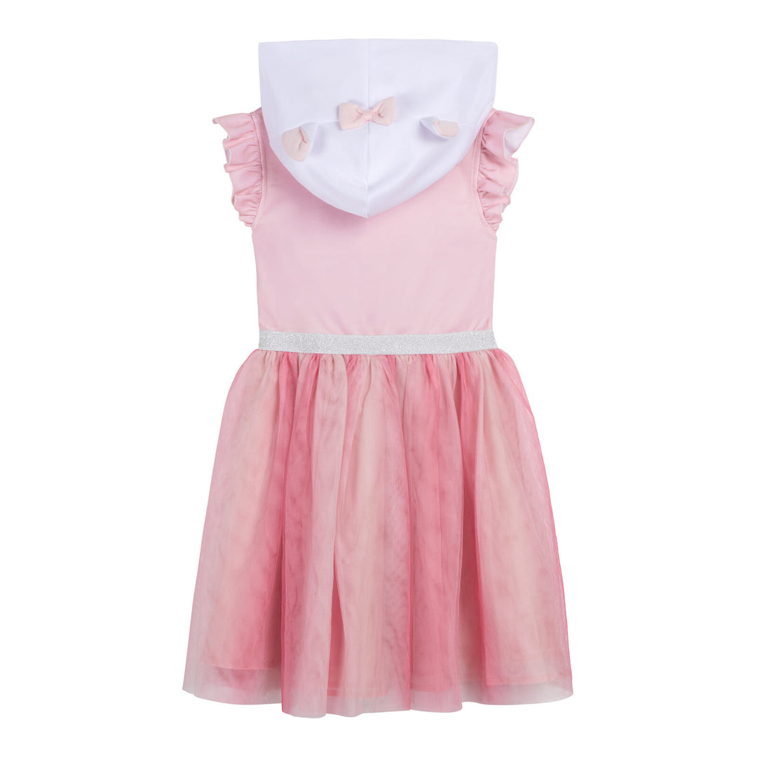 Disney The Aristocats Marie Girls' Cosplay Hooded Dress Pink White