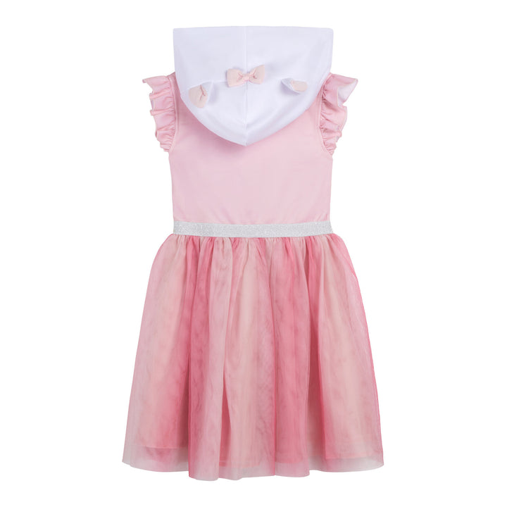 Disney The Aristocats Marie Girls' Cosplay Hooded Dress Pink White
