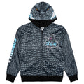 Godzilla Boys' Cosplay Fleece Zip-Up Hoodie Charcoal