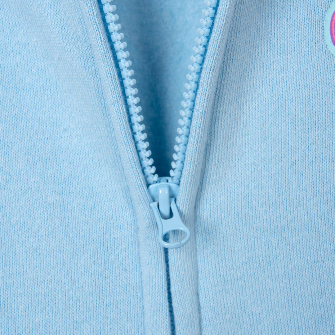 Hello Kitty Girls' Hooded Ears Fleece Zip-Up Hoodie Cinnamoroll Blue