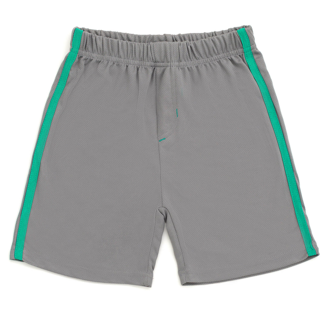 Funstuff Boys' Athletic 2-Piece T-Shirt and Shorts Set Later Gator Green Gray