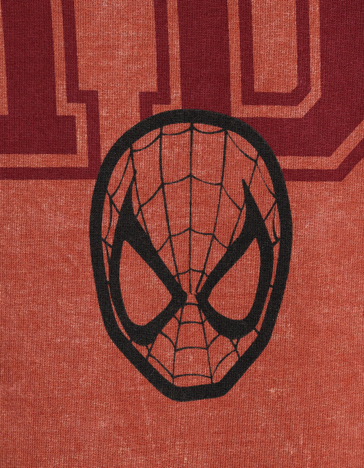 Marvel Spider-Man Men's Short Sleeve T-Shirt Spiderman Rust Red