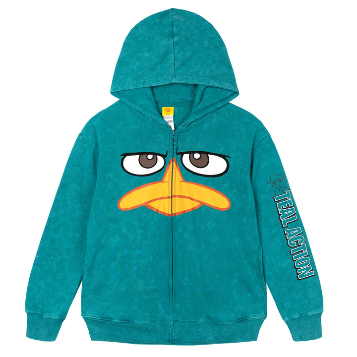Phineas & Ferb Phineas and Ferb Perry the Platypus Adult Men or Women Teal