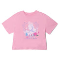 Wicked Glinda Women's Cropped Drop Shoulder T-Shirt Bon Bon Pink