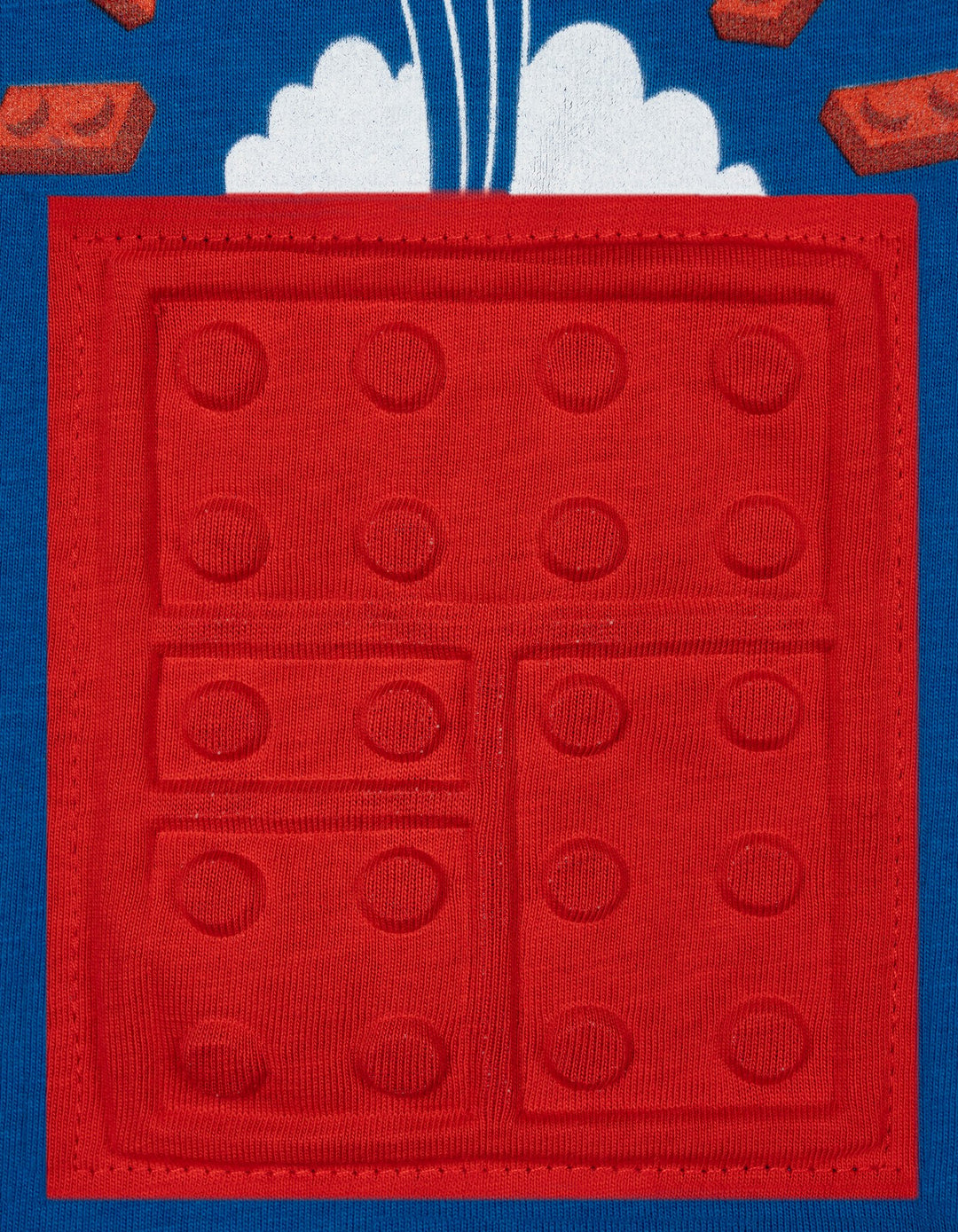 LEGO Boys' Short Sleeve T-Shirt Blue Embossed Space