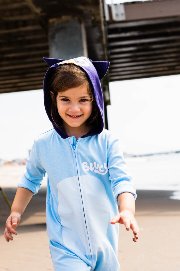 Bluey Cosplay Hooded Coverall Blue