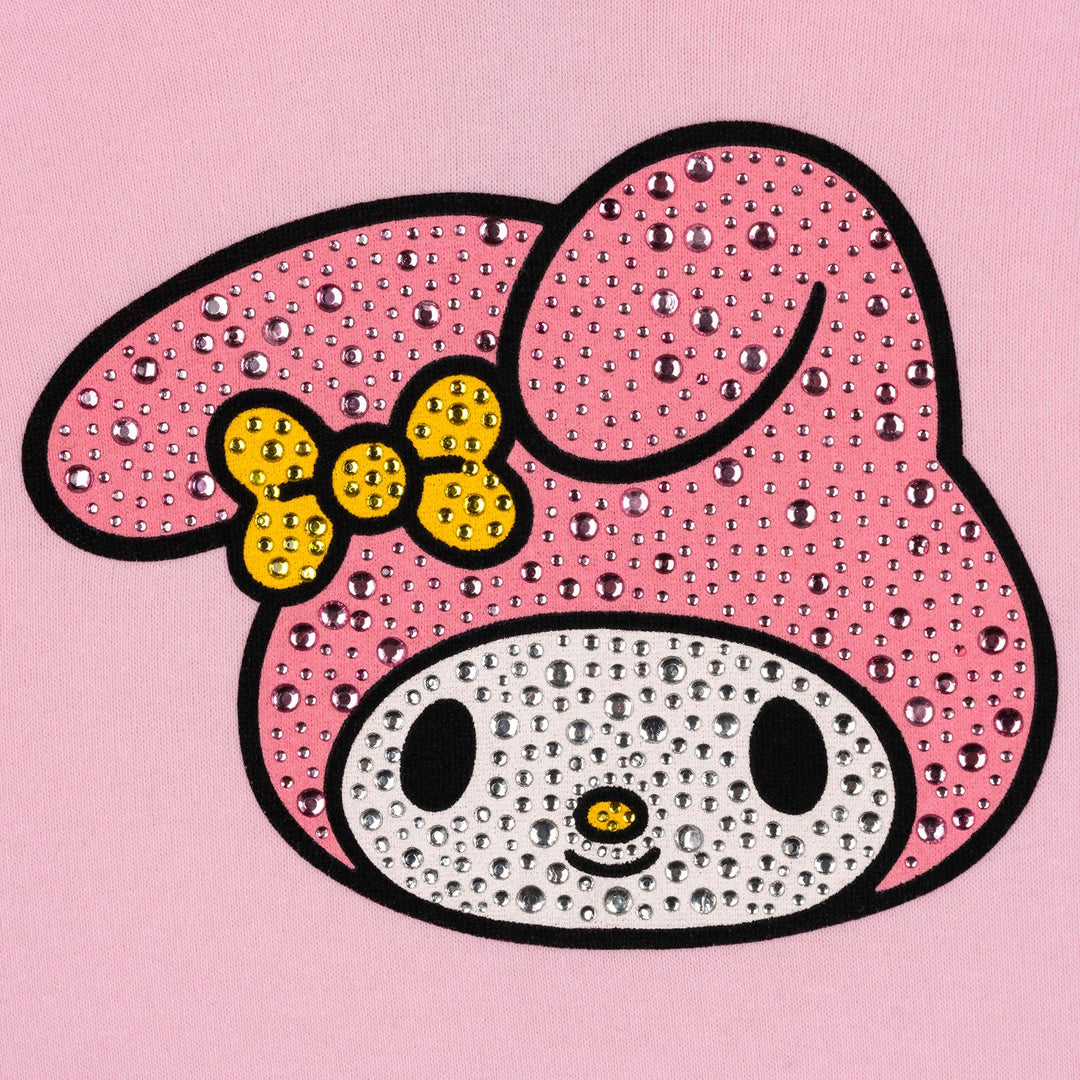 Hello Kitty Girls' Fleece Hoodie My Melody Pastel Pink