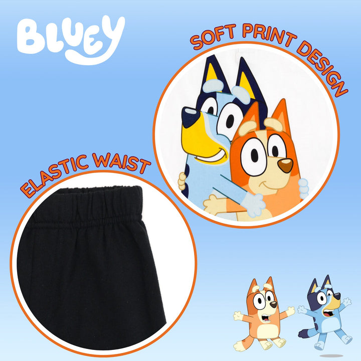 Bluey Boys' 2-Piece Tee and Pants Set Bingo Orange