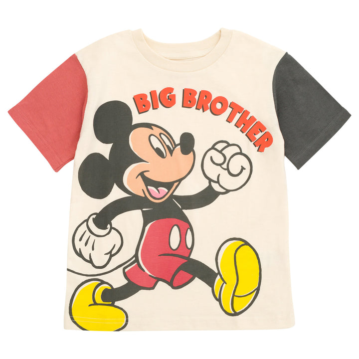 Disney Mickey Mouse Boys' Short Sleeve T-Shirt Ivory