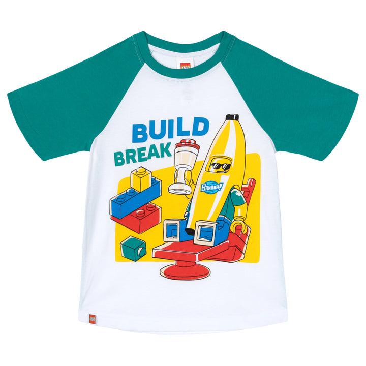 LEGO Boys' Short Sleeve T-Shirt Teal Banana Suit