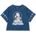Hannah Montana Women's Short Sleeve T-Shirt Blue Wash
