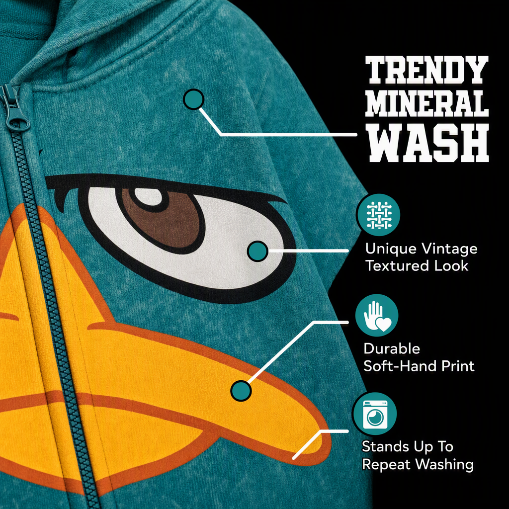 Phineas & Ferb Phineas and Ferb Perry the Platypus Adult Men or Women Teal