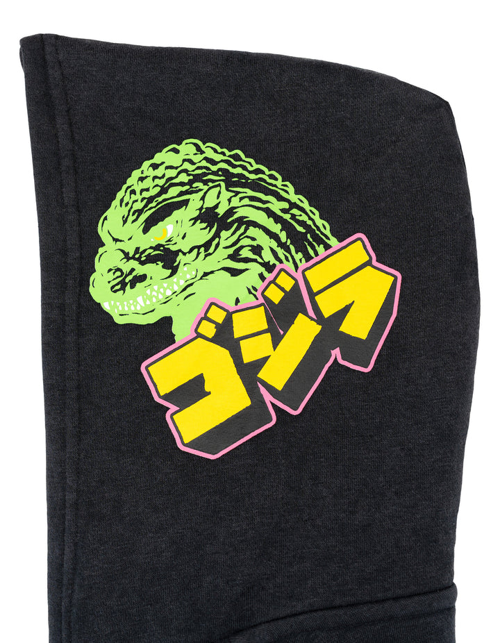 Godzilla Boys' Fleece Zip Up Hoodie Dark Grey