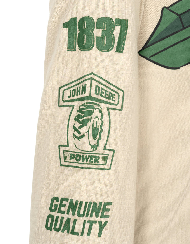 John Deere Boys' Pullover Hoodie Khaki
