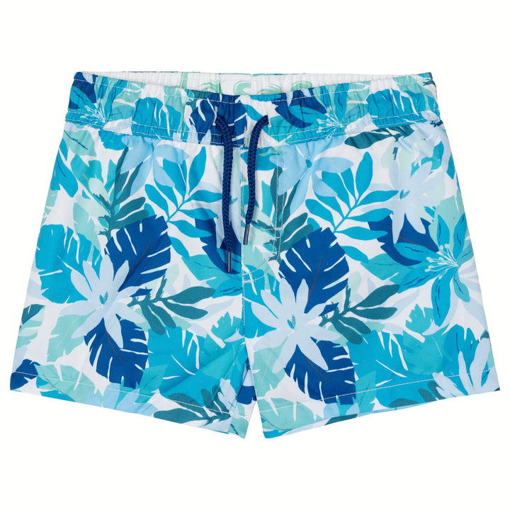 Dreamwave Boys' 2-Piece Swimwear Rash Guard and Swim Trunks Set Navy Teal Mint