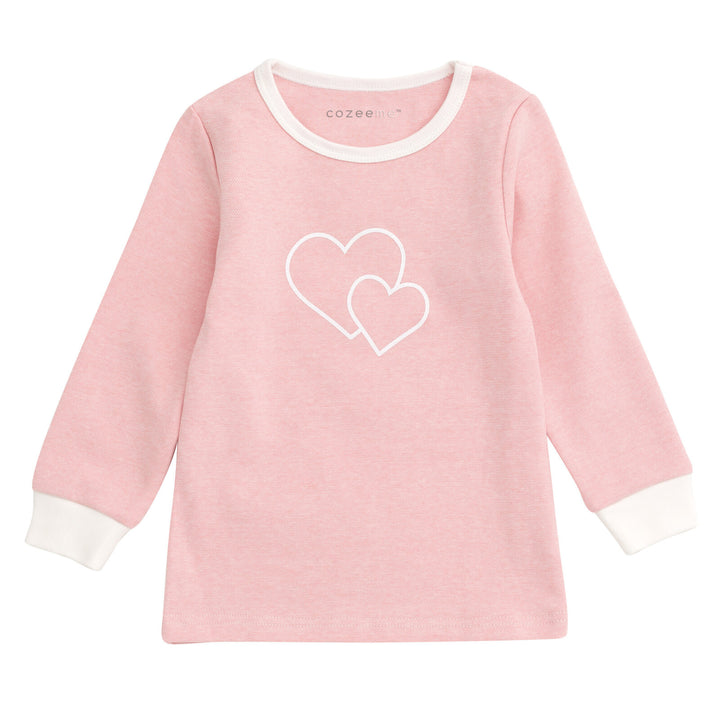 Cozeeme Girls' 2-Piece Tee and Pants Set Sweetheart Pink