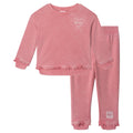 Barbie Girls' 2-Piece Fleece Sweatshirt and Joggers Set Pink Cloud Wash