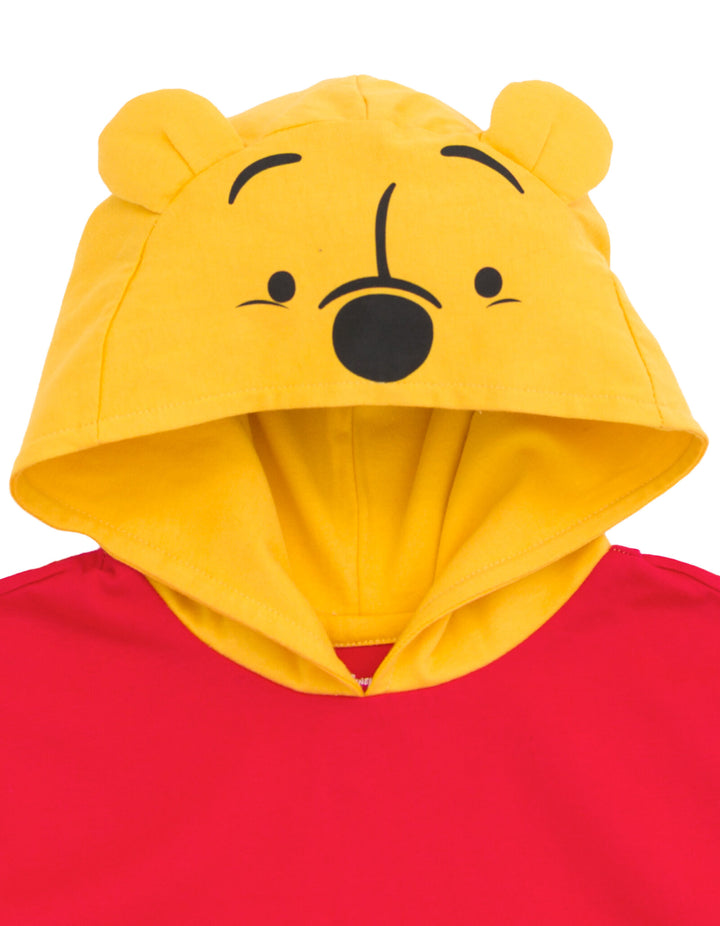 Matching Family Cosplay Short Sleeve Hooded T-Shirt Winnie Pooh Gold