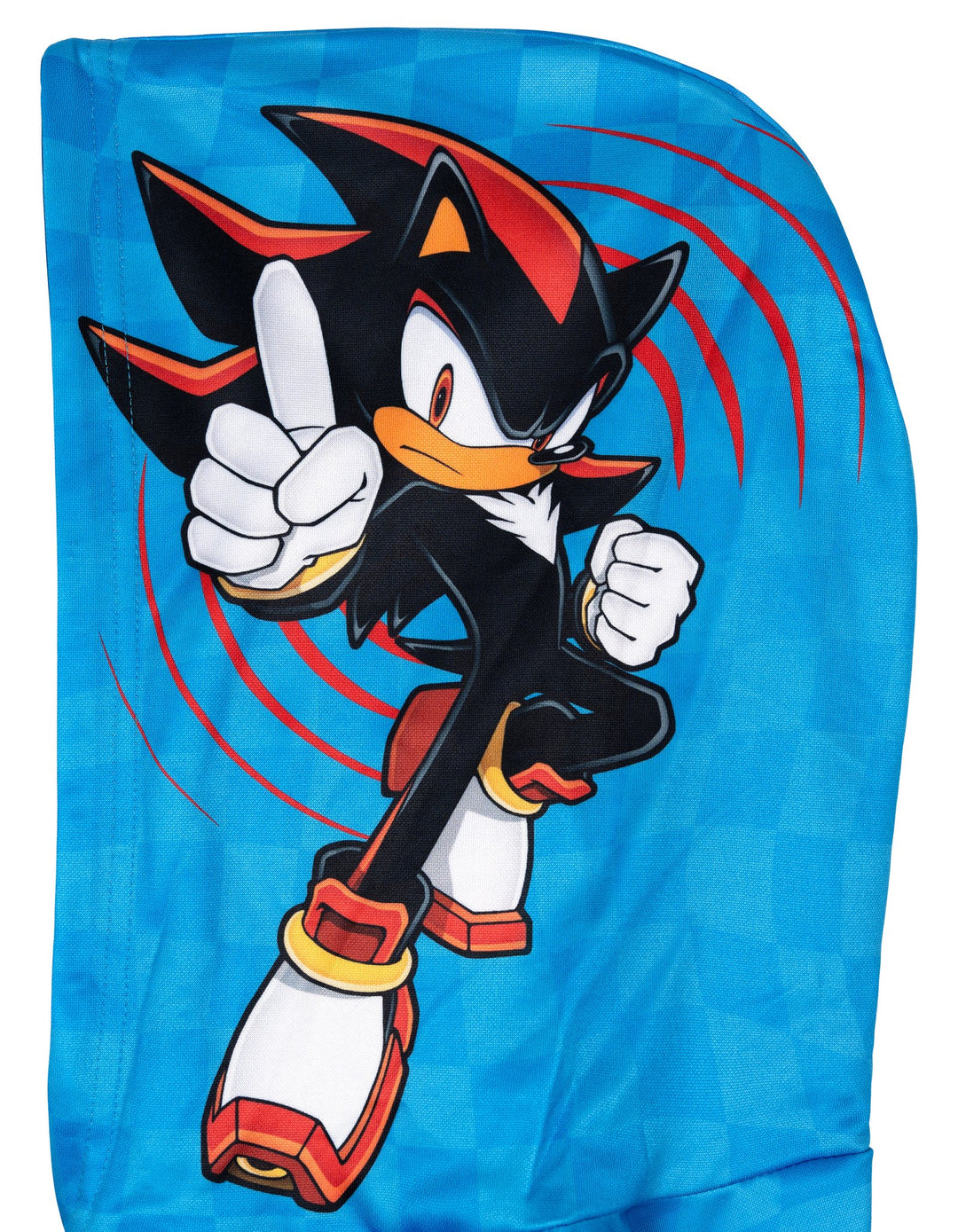 SEGA Sonic the Hedgehog Boys' Athletic Fleece Hooded Sweatshirt Shadow Blue