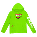 Sesame Street Oscar the Grouch Men's Hooded T-Shirt Slimey Green