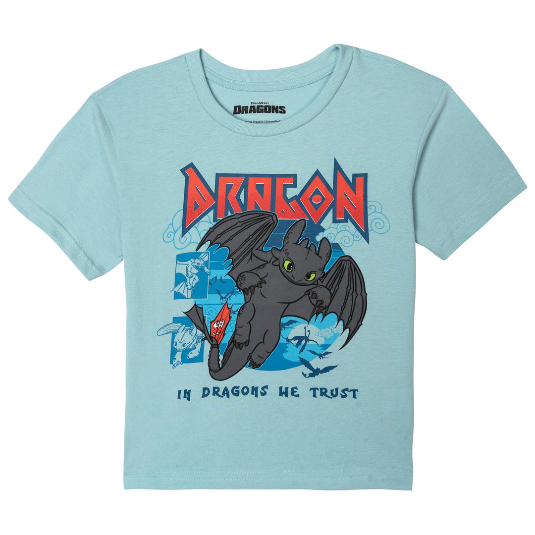 How to Train Your Dragon Toothless Boys' 2-Pack Short Sleeve T-Shirts Blue Navy