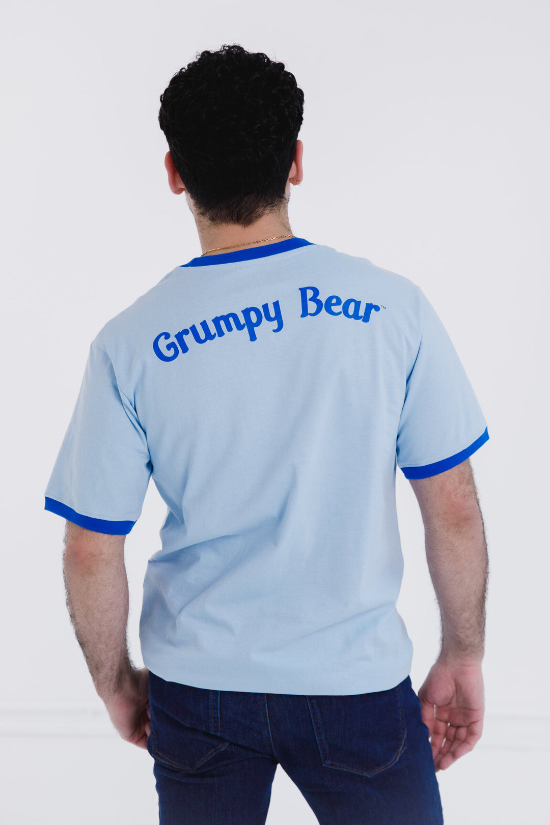 Care Bears Grumpy Bear Adult Men or Women Cosplay T-Shirt Blue