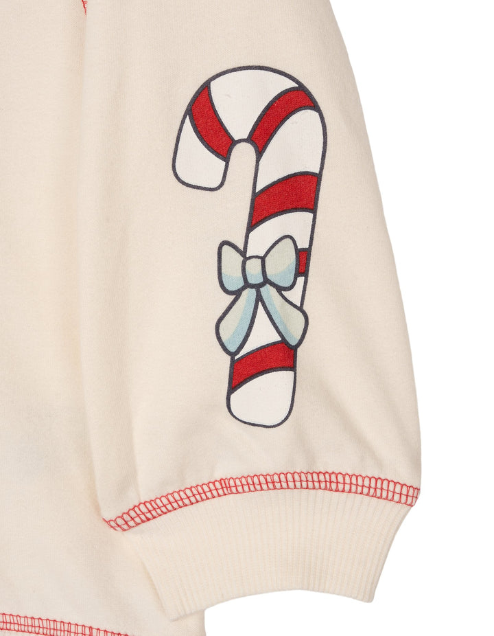 Bluey Girls' 2-Piece Sweatshirt and Skirt Set Bingo Cream Blue